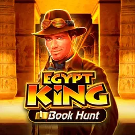 Ficha de Egypt King Book Hunt: libro abierto con jeroglíficos y máscara faraónica